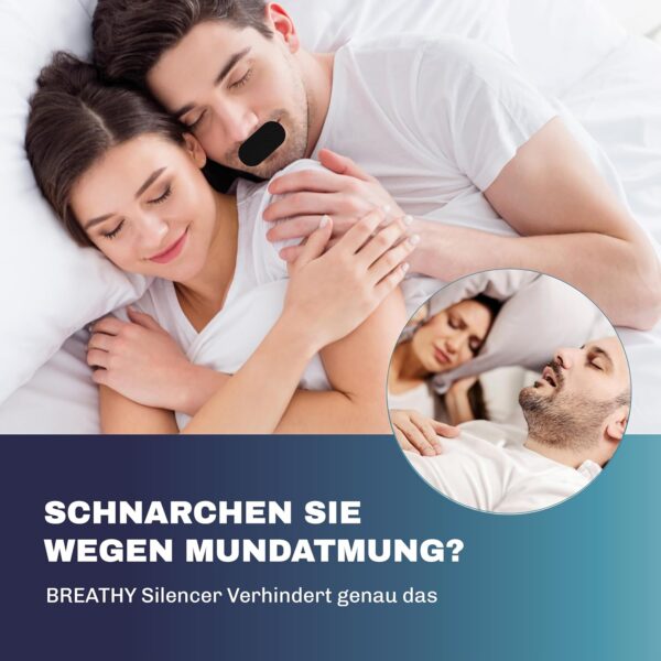 Mundpflaster gegen schnarchen - Mouth tape for sleeping schnarchstopper anti schnarch schnarchen stopper gegen schnarchen schnarchpflaster antischnarchen medical – Bild 3