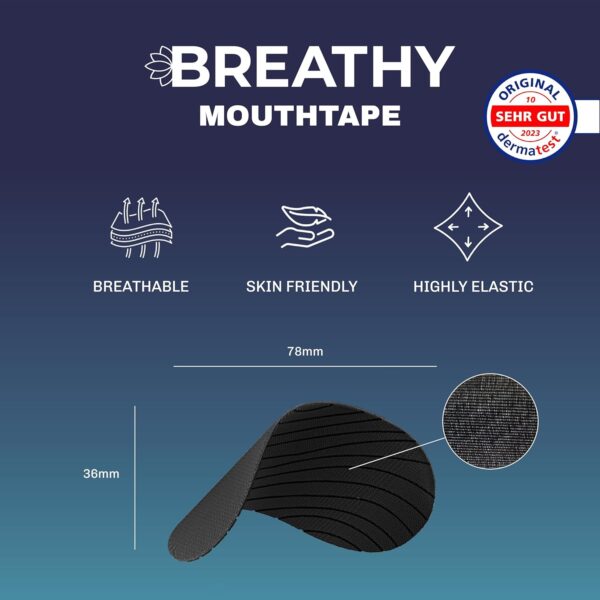 Mundpflaster gegen schnarchen - Mouth tape for sleeping schnarchstopper anti schnarch schnarchen stopper gegen schnarchen schnarchpflaster antischnarchen medical – Bild 7
