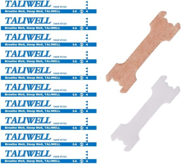 Taliwell Nasenpflaster 400 Stück L Large, Besser Atmen beim Schlafen, Sport, Schnupfen, Nasenstrips gegen Schnarchen, Anti-Schnarch-Pflaster Stopper – Bild 2