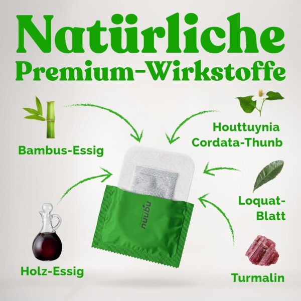 Nuubu Detox Fußpflaster (1-pack) für Stressabbau & Tiefschlaf 100% natürliche Fußpads mit Bambusessig und Ingwerpulver zur Entfernung von Giftstoffen und Reinigung des Körpers – Bild 7