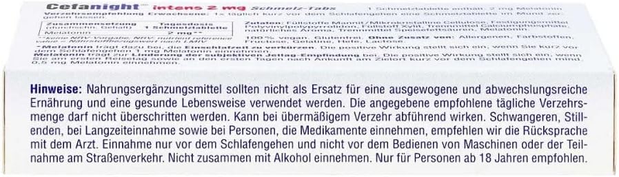 Cefanight Intens 2 Mg Schmelz-tabs 60 stk – Bild 4