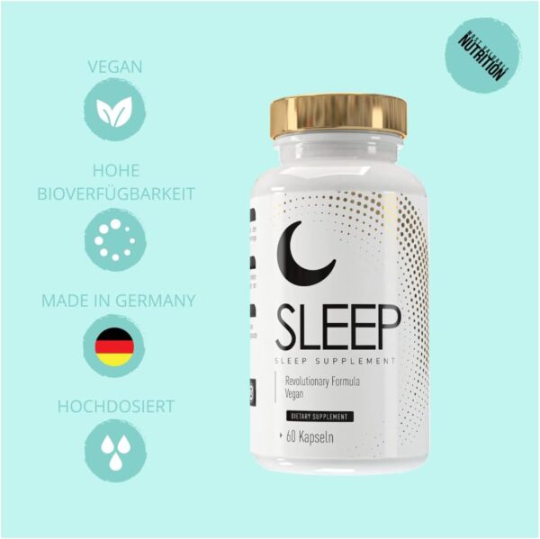 MELATONIN EINSCHLAF KAPSELN mit Soforteffekt - Baldrian und Kamillenblüten - hochdosiert und laborgeprüft - MVN® – Bild 4