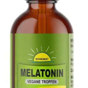 Melatonin Tropfen, 0,5 mg Tagesdosis, ohne Zusatzstoffe, ohne Konservierungsstoffe, 50 ml Braunglasfläschchen, mit Glaspipette, Bonemis®