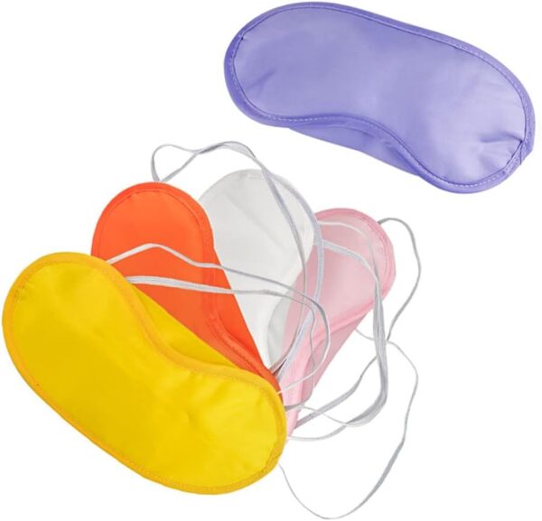 Gativs Schlafmasken Set 20 Stücke Augenmaske Schlaf Augenmaske Augenabdeckung Schlafmaske Augenmasken Augenbinde Mehrfarbig Augenmaske Abdeckung Leichte Augenbinde Blindfold für Reisen mit Gummibänder – Bild 6