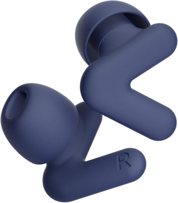 Alpine Silence - Ultrakomfortable Ohrstöpsel zum Schlafen, Konzentrieren & Reisen - Wiederverwendbare Gehörschutz Ohrenstöpsel - Innovative V-Form & weiche Stöpsel in XS/S/M/L - Dunkelblau