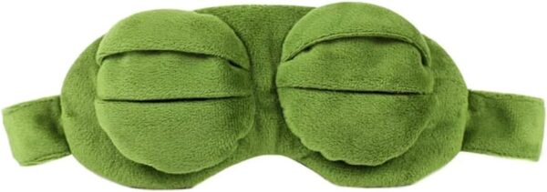 SwirlColor Schlafmaske Augenbinde Augenklappe Kreative Cartoon Frosch Augenmaske Augenabdeckung Flaum Cute Augenmaske (1) – Bild 9