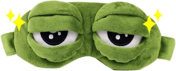 SwirlColor Schlafmaske Augenbinde Augenklappe Kreative Cartoon Frosch Augenmaske Augenabdeckung Flaum Cute Augenmaske (1) – Bild 8