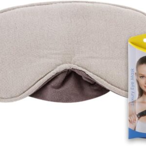 Travel Blue Luxuriöse Schlafmaske Frauen & Herren - 100% Baumwolle Augenmaske, Weich Gepolstert für Komfort, Lichtblockierend mit Elastikband, Perfekt für Reisen & Schlaf