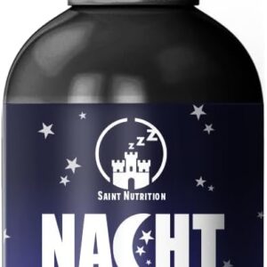 NEU: Saint Nutrition® Melatonin Spray mit 0,5 mg pro Sprühstoß - Einschlafhilfe hochdosiert für Frauen und Männer, Schlafspray mit Kirschgeschmack für die Nacht - ohne Alkohol, 50ml