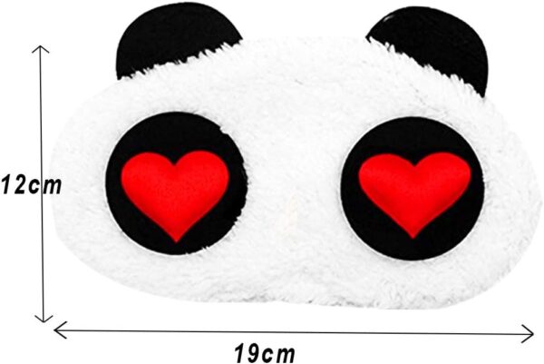 OSUTER 8 Stücke Schlafmaske Plüsch Süß Schlaf Augenmaske Panda Schlafmaske Augenabdeckung für Kinder Mädchen Damen Reisen Nickerchen Nacht – Bild 2