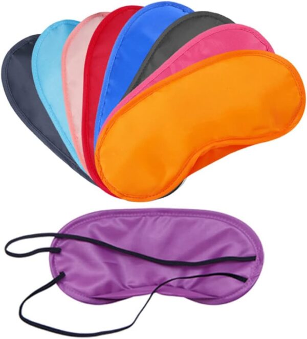 Gativs Schlafmasken Set 20 Stücke Augenmaske Schlaf Augenmaske Augenabdeckung Schlafmaske Augenmasken Augenbinde Mehrfarbig Augenmaske Abdeckung Leichte Augenbinde Blindfold für Reisen mit Gummibänder – Bild 5