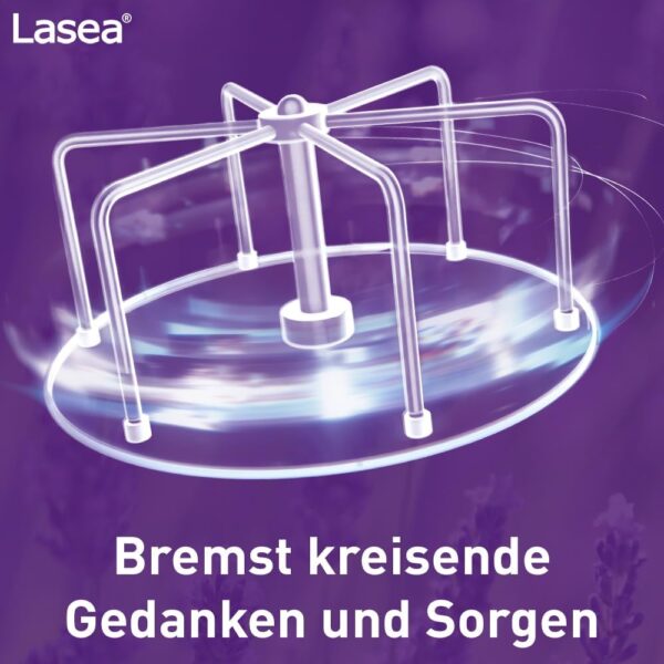 Lasea® hilft natürlich abzuschalten, beruhigt und bessert in Folge den Schlaf Pflanzliches Arzneimittel mit speziellem Lavendelöl | 56 Kapseln inkl. SANDAY DUSCHGEL Guten Morgen 100ml – Bild 3