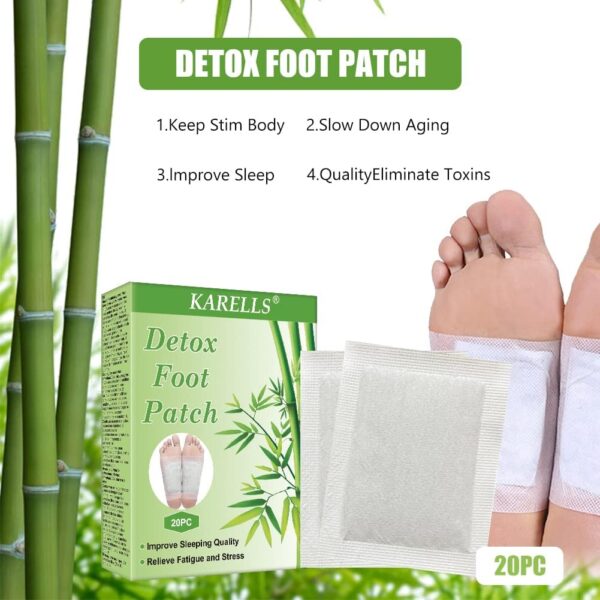 SEGMINISMART Detox Fußpflaster,Fusspflaster zur Entgiftung,Detox Pflaster Fuß,Entgiftungspflaster Füße Fußpflege-Pads mit Müdigkeit lindern Schlaf verbessern 20pc – Bild 3