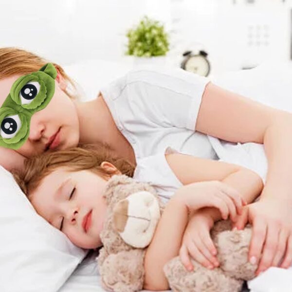 Thoquene Lustige Schlafmaske Frosch 3d Flusen, Schlafmasken Lustig Erwachsene – Bild 7