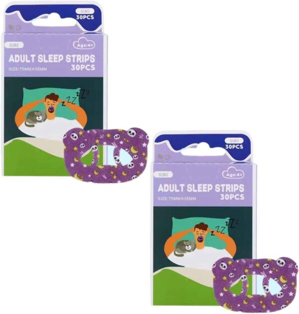 60 Stück Mundpflaster Schlafen,Anti Schnarch Mouth Tape gegen Schnarchen,Mundtapes zum Schlafen,Mundband für Nasenatmung, Lösung für Mundatmung im Schlaf,Mund Tape für Besseren Schlaf&Atemgewohnheiten