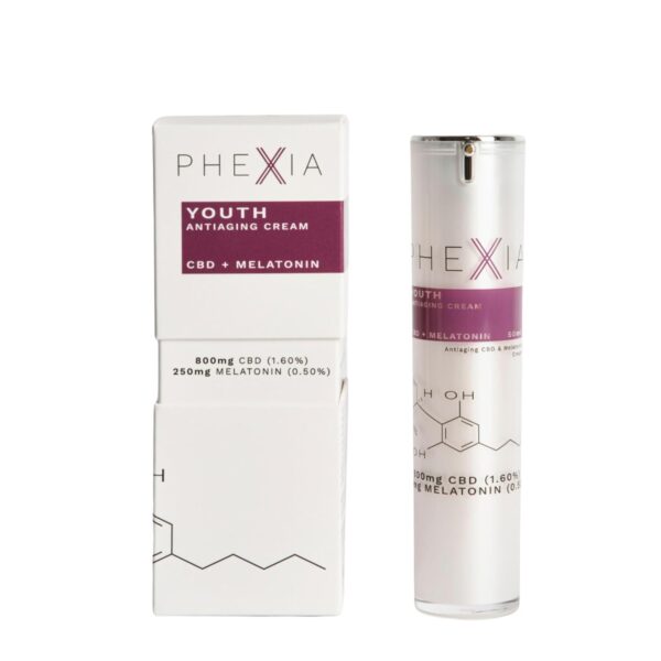 „NEU: Phexia® ‚Youth‘ Anti-Aging-Creme mit CBD (800 mg) und Melatonin (250 mg) – 50 ml …