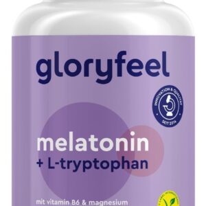 Melatonin Komplex - Mit L-Tryptophan, Vitamin B6 & Magnesium - 240 Kapseln hochdosiert im 4-Fach-Komplex - 100% vegan, laborgeprüft und ohne unerwünschte Zusätze in Deutschland hergestellt