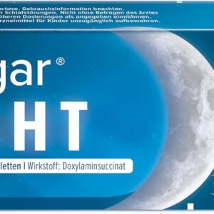 Hoggar Night – Schlaftabletten zur Hilfe beim Einschlafen und bei akuten Schlafstörungen – Gut verträglich, für erholsamen Schlaf – 1 x 20 Tabletten