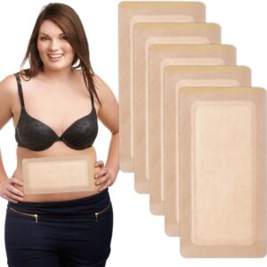 5 Stück Rizinusöl Pflaster,30 * 16cm Castor Oil Pack Wrap,Einweg Castor Oil Wrap,Selbstklebend Rizinusöl Packung,Sehr Saugfähig,Hilft Beim Schlafen,für Bauch Wade Knie Hals und Brust,Ohne Öl