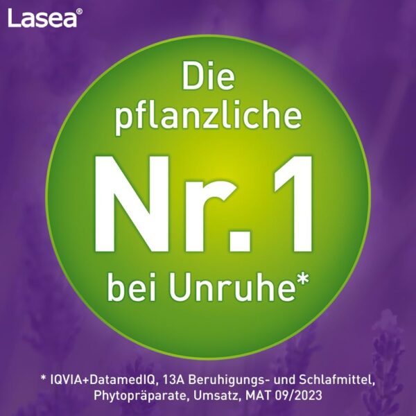 Lasea® hilft natürlich abzuschalten, beruhigt und bessert in Folge den Schlaf Pflanzliches Arzneimittel mit speziellem Lavendelöl | 56 Kapseln inkl. SANDAY DUSCHGEL Guten Morgen 100ml – Bild 7