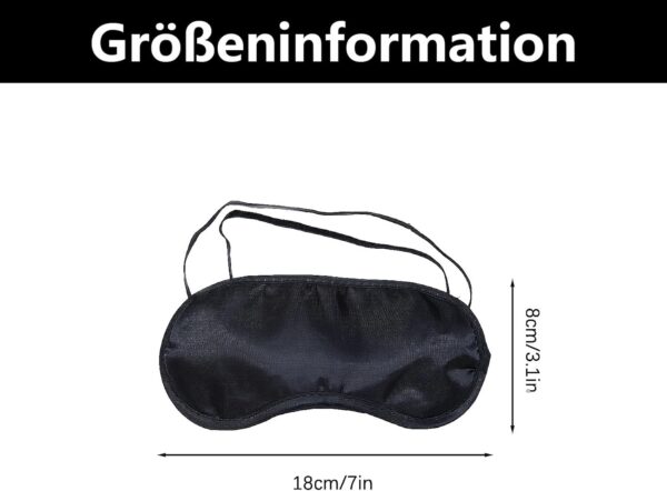 12 Stück Schlafmaske Herren, Schlafmasken, Augenbinde Schlafen, Augenmaske, Augenbinden Kinder, Lichtblockierende Augenbinde Zum Schlafen Mit Verstellbarem Riemen, Für Herren, Frauen, Kinder – Bild 2