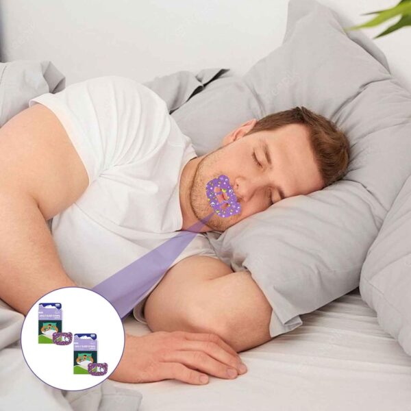 60 Stück Mundpflaster Schlafen,Anti Schnarch Mouth Tape gegen Schnarchen,Mundtapes zum Schlafen,Mundband für Nasenatmung, Lösung für Mundatmung im Schlaf,Mund Tape für Besseren Schlaf&Atemgewohnheiten – Bild 4