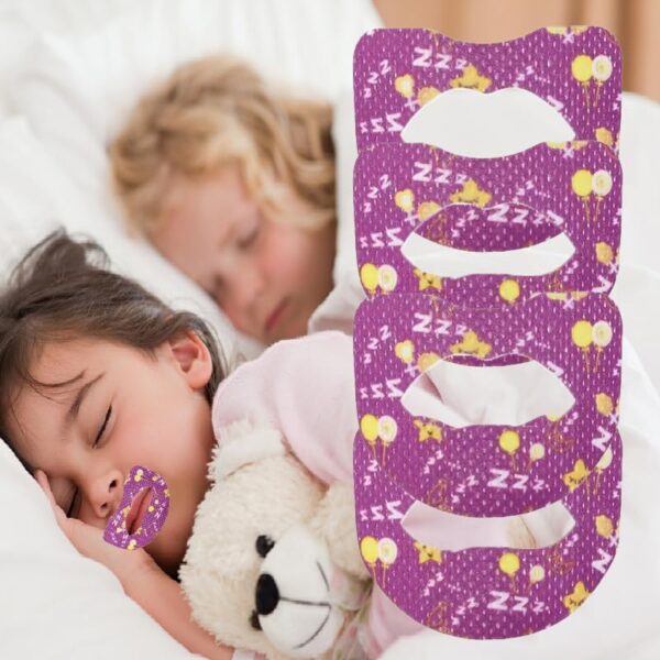 60 Stück Mouth Tape für Kinder,Mouth Tape für Sleeping,Anti Schnarch Pflaster, Mundtapes zum Schlafen,Adenoid-Gesichtskorrektor,Hilft, Schnarchen im Schlaf zu verhindern
