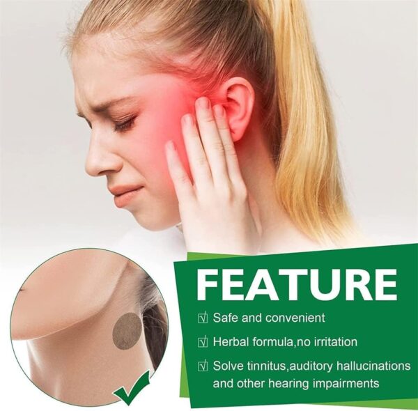 24-teiliges Tinnitus-Entlastungs-Ohrpflaster,Tinnitus-Entlastungs-Ohrpflaster,Kräuter-Tinnitus-Pflaster Verhindern Sie Hörverlust-Ohr-Entlastung,gibt Ihnen einen ruhigen Schlaf – Bild 2