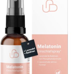 Schweizer Naturals® Melatonin Einschlafspray + Lavendel + Baldrian, hoch bioverfügbar - vegan, hochdosiert und ohne Zusätze - 0,5 mg Melatonin pro Tagesdosis
