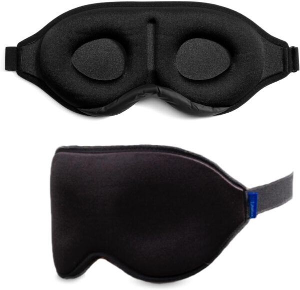 LunaLux® GOOD NIGHT Schlafmaske 100% Lichtdicht, unisex, Seitenschläfer, bequem