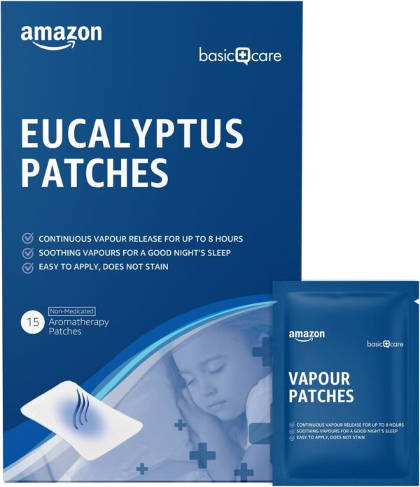 Amazon Basic Care Aroma-Pflaster, 15 Stück, Transparent