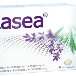 Lasea® hilft natürlich abzuschalten, beruhigt und bessert in Folge den Schlaf Pflanzliches Arzneimittel mit speziellem Lavendelöl | 56 Kapseln inkl. SANDAY DUSCHGEL Guten Morgen 100ml