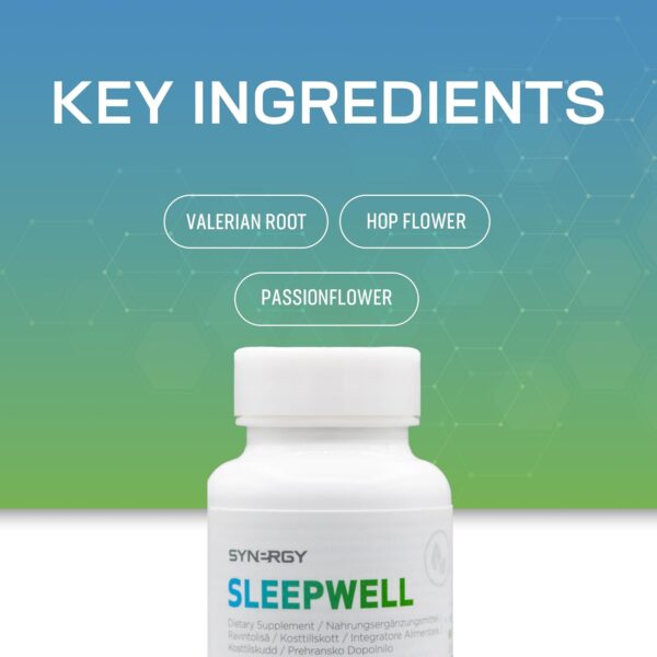 Synergy WorldWide SleepWell 100 Kapseln | Entspannung mit Baldrianwurzel, Passionsblume & Hopfenblüte | Unterstützt Nervensystem, reduziert Angst & fördert Ruhe | 39 g – Bild 7