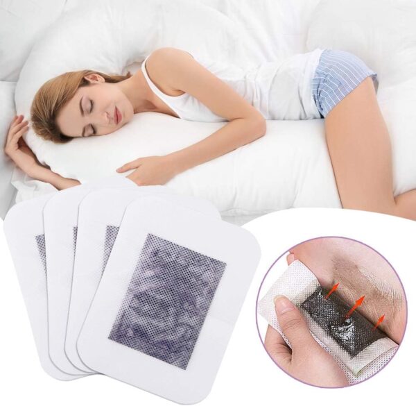 Detox Fußpflaster Vitalpflaster Fusspflaster, Lavendel Fusspflaster zur Entgiftung, Fußpflege-Pads mit Müdigkeit lindern, Schlaf verbessern, 20PC – Bild 3