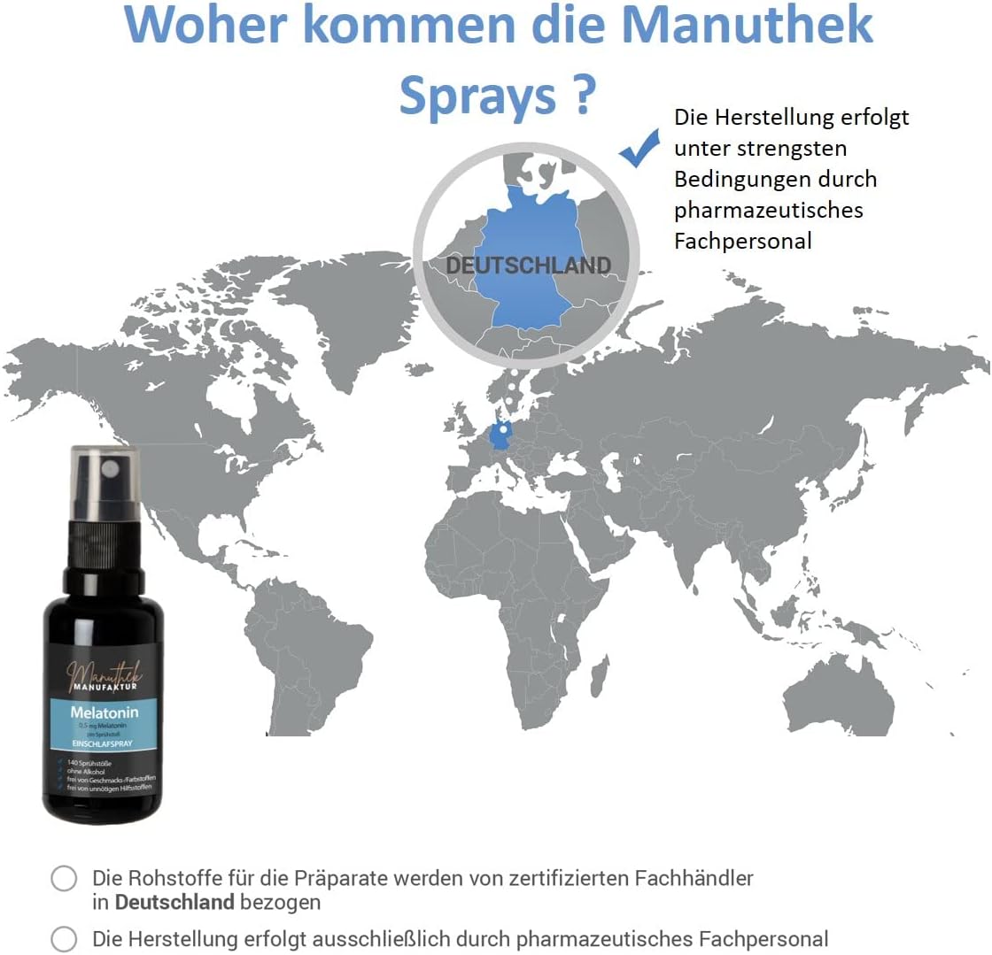 Melatonin Mundspray 0,5mg Direktspray - Einschlafspray ohne Alkohol - Entwickelt von Apothekern – Bild 2
