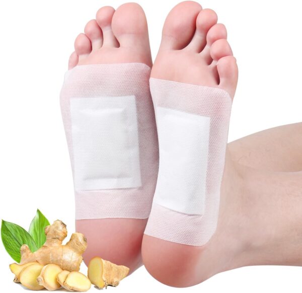 Hilph 10 Stück Detox Fußpflaster Entgiftungspflaster Füße, Detox Fußpads zu Entfernen Toxine Tiefenreinigung, Natürliche Fuß Detox Patches für Entfeuchten, Stressabbau & Tiefen Schlaf