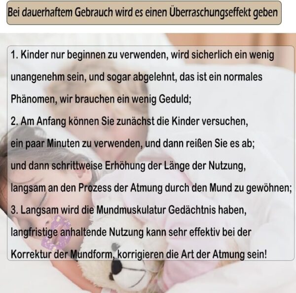 60 Stück Mouth Tape für Kinder,Mouth Tape für Sleeping,Anti Schnarch Pflaster, Mundtapes zum Schlafen,Adenoid-Gesichtskorrektor,Hilft, Schnarchen im Schlaf zu verhindern – Bild 5