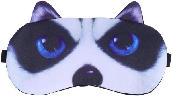 SUPVOX 3D Augenmaske Schlafmaske Schlafbrille mit Kühlkissen Heiß Kalt Therapie Schattierung für Männer Frauen für Entspannung Wellness (Huskies)