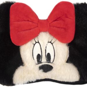 Schlafmaske Erwachsene Schlafmaske aus Weich Plüsch, Flauschige Cartoon, Einstellbare Augenmaske, Schlafmaske mit Mickey Mouse oder Minnie Mouse Maske für Reisen Nickerchen (Minnie Mouse)