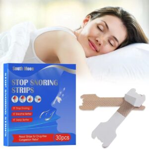EUDUQ Nasenstrips Schnarchen,30 Stück Nasenstreifen,55x16mm Anti Schnarch Pflaster,Hochwertige Nasal Strips,Schnarchstopper Pflaster,Nasenpflaster besser atmen für Sport und Schlaf