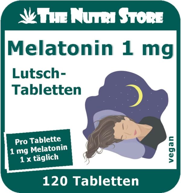 Melatonin vegane Lutschtabletten 120 Stk. mit Holunder-Zitronen-Geschmack – Bild 2