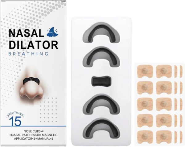 Nasenpflaster schnarchen, 30er Pack Schnarchstopper Pflaster, schnarchstopper, anti schnarch, nose strips, nasenstrips, Schnarch-Pflaster, Zum Schlafen und Sport, Verbesserung der Atmung (30)