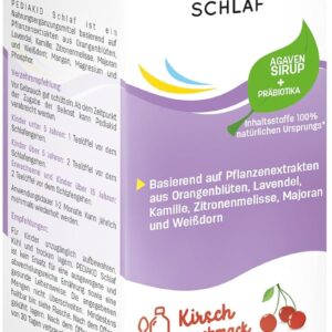 PEDIAKID - SCHLAF - Nahrungsergänzungsmittel auf der Grundlage von Pflanzenextrakten und Mineralien - Verbessert die Schlafqualität und fördert das Einschlafen - 250ml