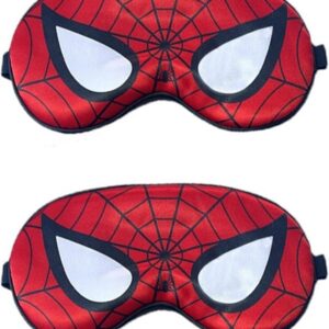 VIDSTW 2 Stück Hochwertige Maulbeerseide Schlafmaske Kinder, Augenmaske Schlafmaske Cartoon Design Sleeping Mask Weich und hautfreundlich, Einstellbar, für Verbessern sie die Schlafqualität