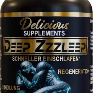Deep Zzzleep - Melatonin Kapseln - Schneller Einschlafen - 0,5 mg Melatonin pro Kapsel - hochdosiert - 100 Kapseln - Made In Germany