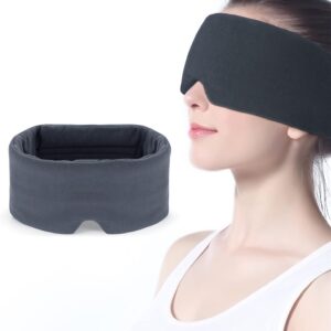 Mavogel Schlafmaske – hautfreundliches Modalmaterial & lichtblockierende Schlafbrille für Zuhause/Flug/Schichtarbeit. 100% handgefertigt Augenmaske, volle Augenabdeckungen für Frauen / Herren
