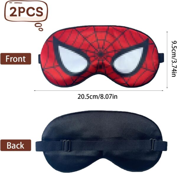 EnixwH 2 Stück Anime Schlafmaske Kinder, Einstellbar Sleep Mask, Schlafmaske Lustig, Schlafbrille Kinder, Verdunkelnde Augenmaske Schlafmaske für Erwachsene Und Kinder Mittagspausen Reisen – Bild 2