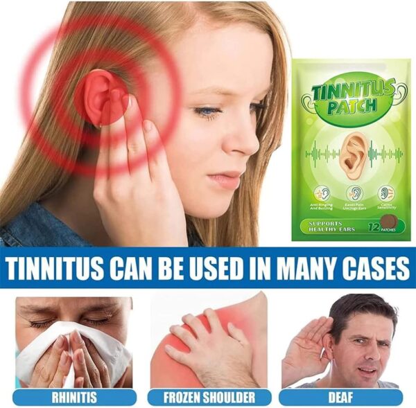 24-teiliges Tinnitus-Entlastungs-Ohrpflaster,Tinnitus-Entlastungs-Ohrpflaster,Kräuter-Tinnitus-Pflaster Verhindern Sie Hörverlust-Ohr-Entlastung,gibt Ihnen einen ruhigen Schlaf – Bild 5