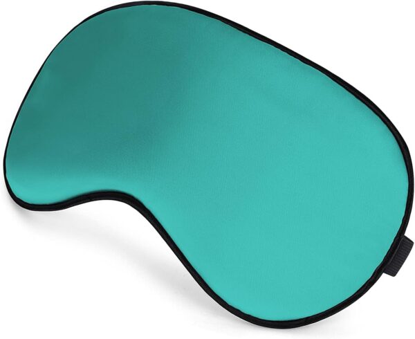 Schlafmaske, superweiche Augenmasken mit verstellbarem Riemen, leichte, bequeme Augenbinde, perfekte Lichtblockierung für Männer und Frauen (Netzrot Grün、Dunkelgrün、Marineblau) – Bild 4