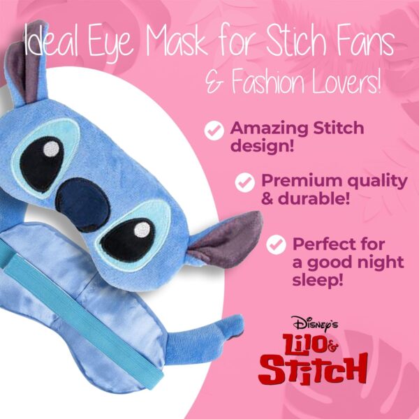 Stitch Maske & Gesichtsmaske – Stitch Schlafmaske & Beauty Accessoires – Stitch Sachen & Merchandise – Lilo und Stitch Geschenke Erwachsene – Geschenk für Damen – Stich Artikel & Accessoires – Bild 4